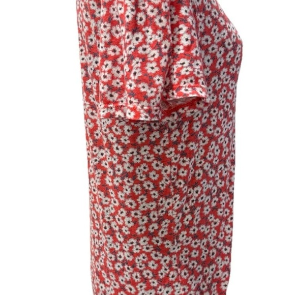 Lucky Brand Women's Multicolor Floral Short Sleeve Top, Size Medium - Picture 8 of 15